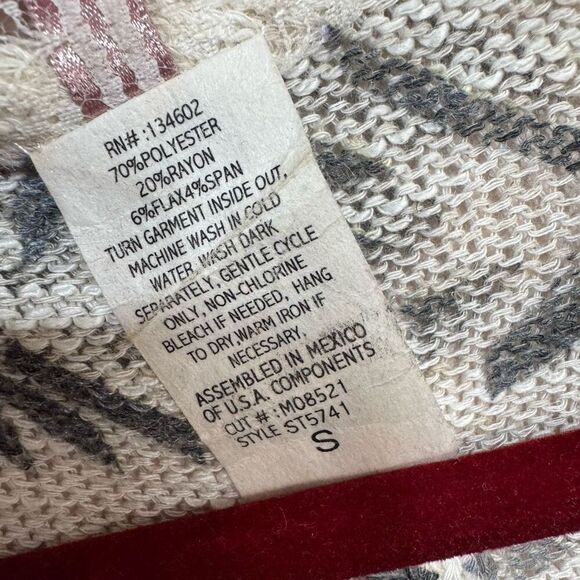 Mauve Aztec Mesh Cardigan - Picture 5 of 5